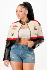 Colorblock Crop Jacket - Image 3