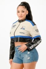 Colorblock Crop Jacket - Image 8