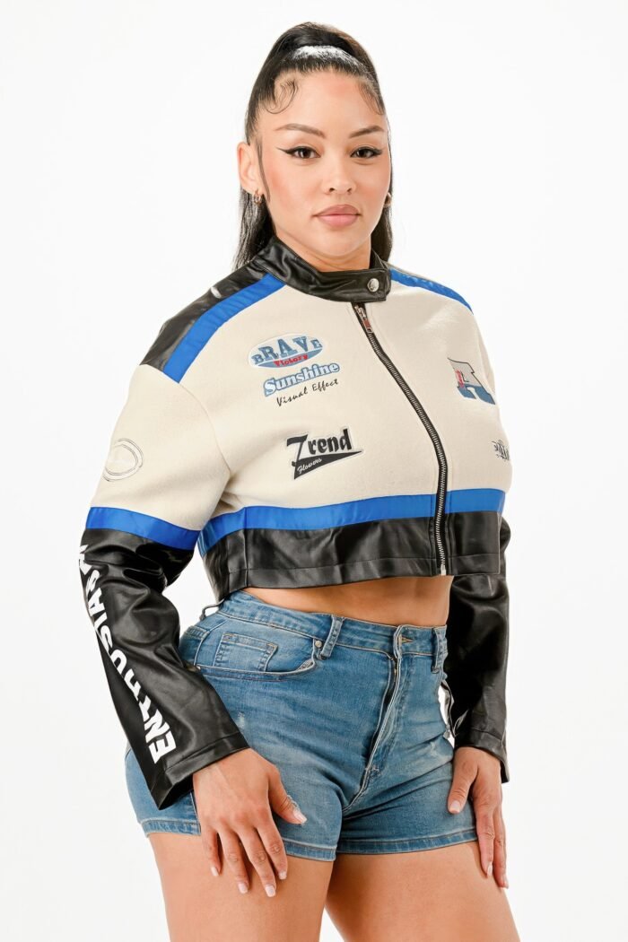 Colorblock Crop Jacket - Image 10