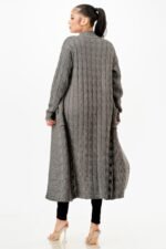 Cable Sweater Long Cardigan - Image 12