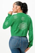 Cropped Christmas Sweater - Image 4