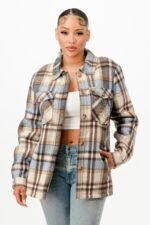 Sherpa Lined Flannel Warm Jacket - Image 3