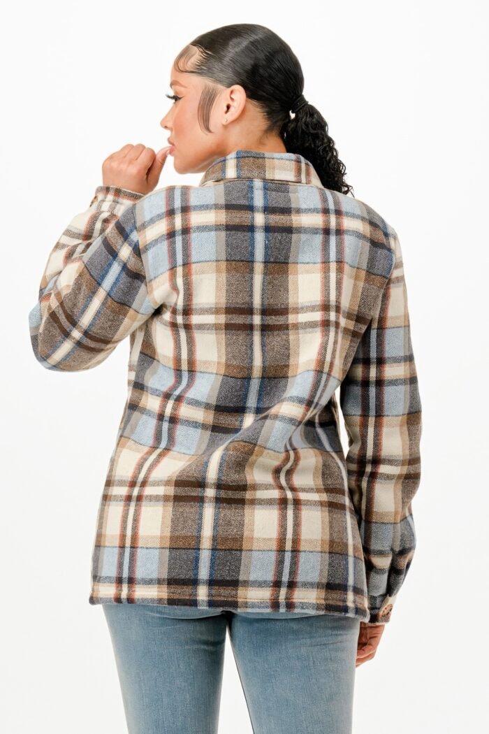 Sherpa Lined Flannel Warm Jacket - Image 5
