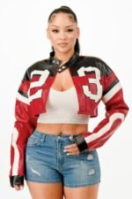 Cropped Moto Jacket