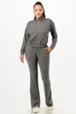 Soft Zipup Track Suit Set