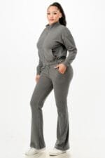 Soft Zipup Track Suit Set