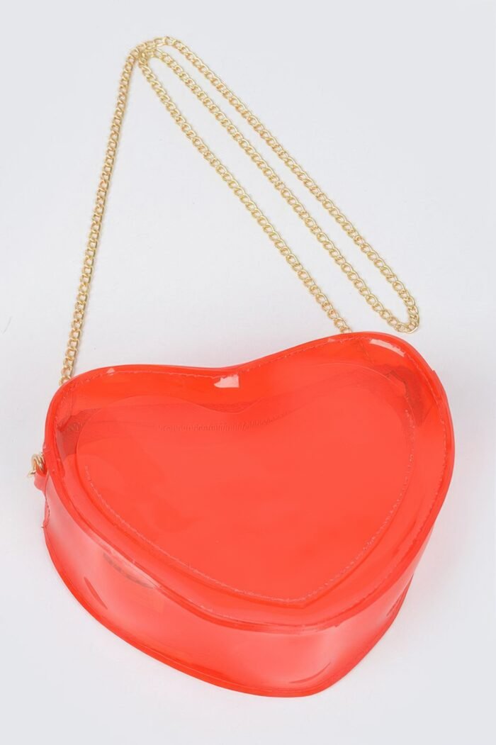 Clear Heart Shape Crossbody Bag - Image 6