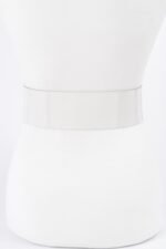 Rectangle Metal Buckle Plus Size Clear Belt - Image 3