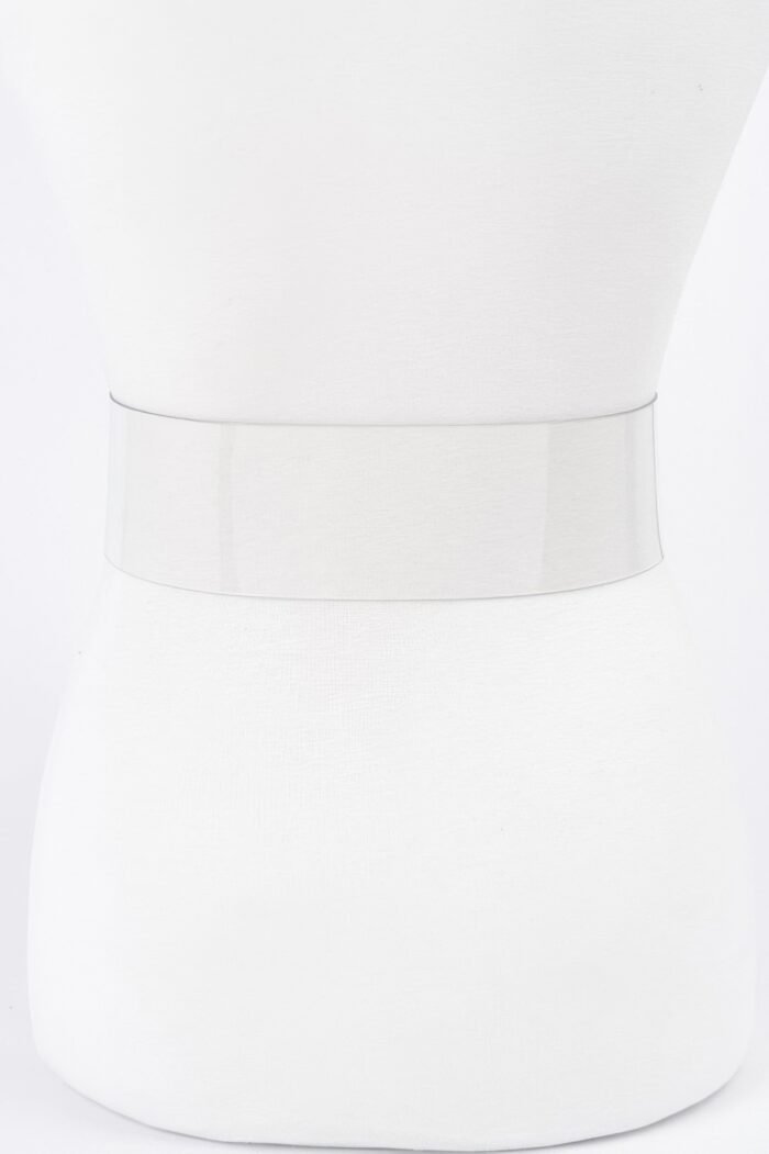 Rectangle Metal Buckle Plus Size Clear Belt - Image 3