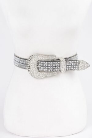 Rhinestone Western Style Plus Size Belt