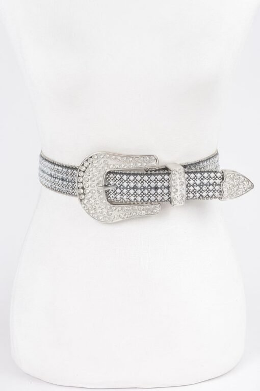 Rhinestone Western Style Plus Size Belt