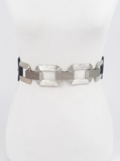 Faux Leather Multi Metal Buckle Plus Size Belt