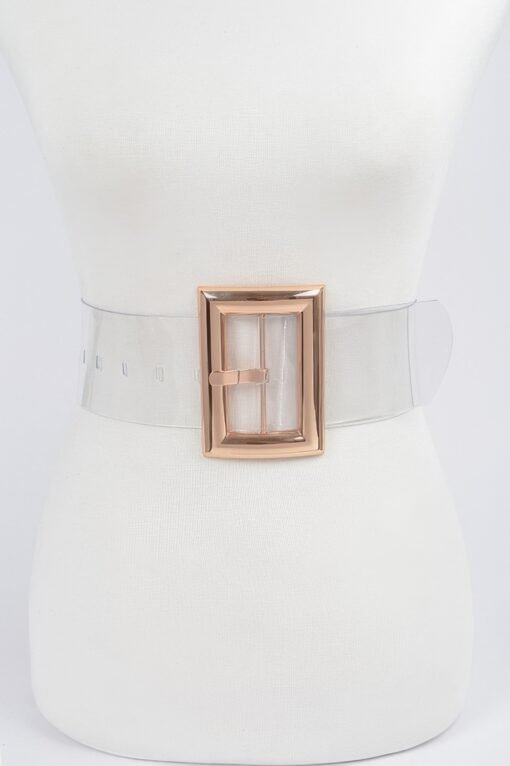 Oversized Transparent Pvc Belt