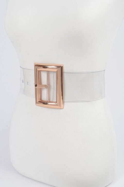 Oversized Transparent Pvc Belt