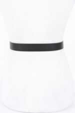 Simple Square Buckle Faux Leather Belt - Image 7