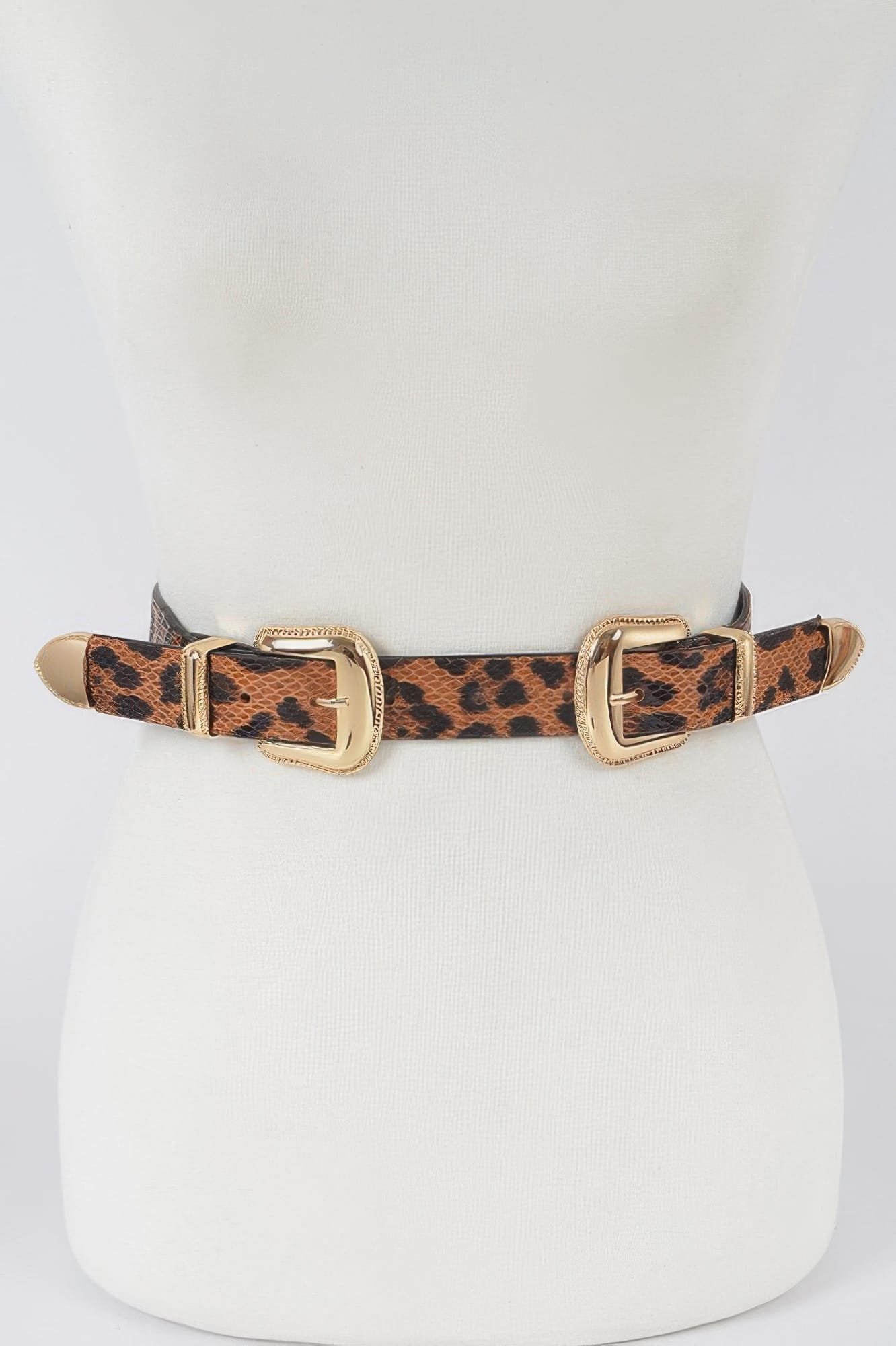 WH20024623.jpg Leopard Three Pieces Metal Buckle Belt