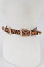 Leopard Three Pieces Metal Buckle Belt
