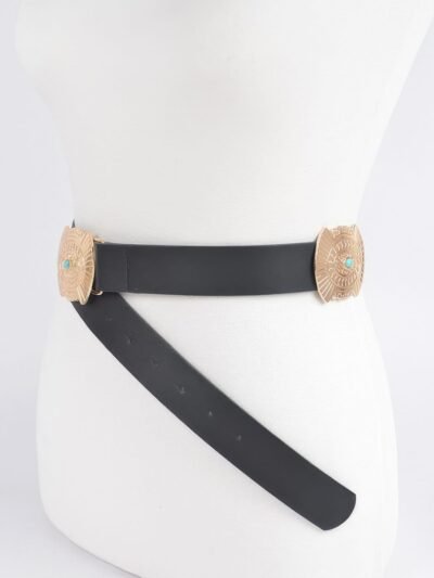 Western Style Belt With Turquoise Western Style Belt With Turquoise