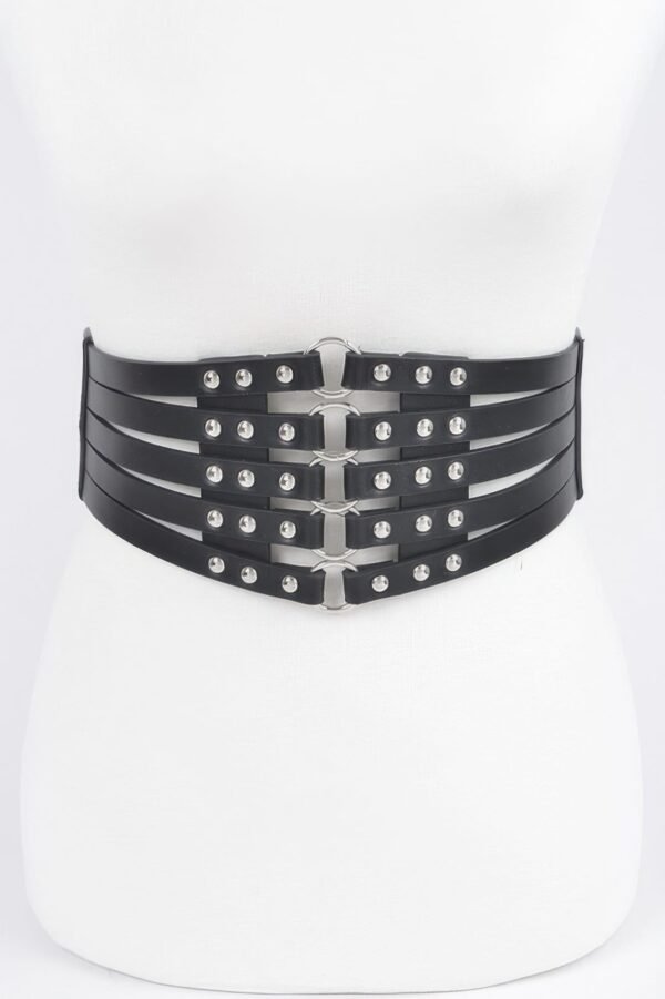 Stud Waist Elastic Belt