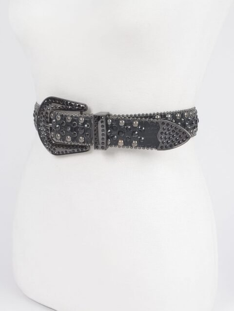 Rhinestone Metal Studded Multi Metal Belt