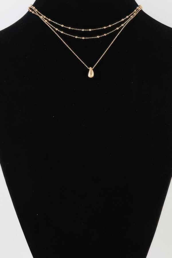 Triple Teardrop Chain Necklace