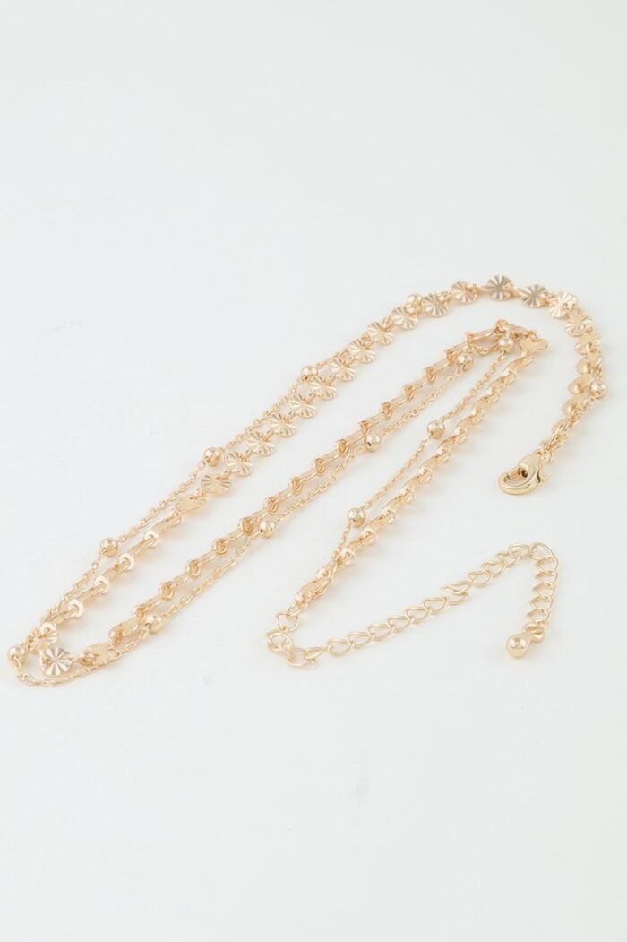 Double Disc Chain Necklace - Image 2