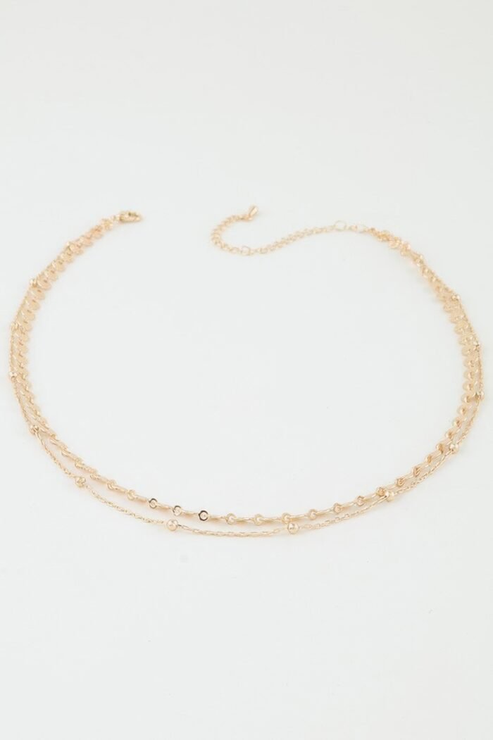 Double Disc Chain Necklace - Image 3