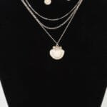 Multi Seashell Charm Drop Necklace