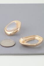 Abstract Transparent Stone Earrings