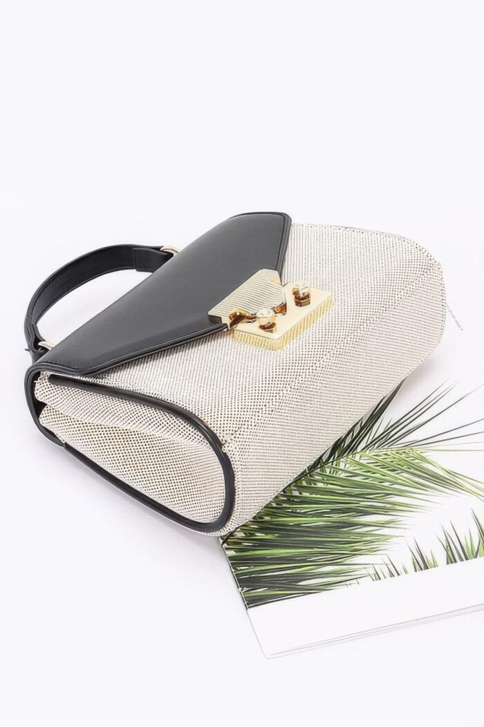Canvas Top Handle Flap Bag - Image 4