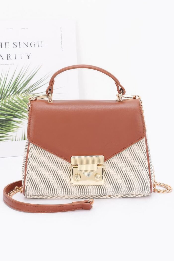 Canvas Top Handle Flap Bag - Image 6