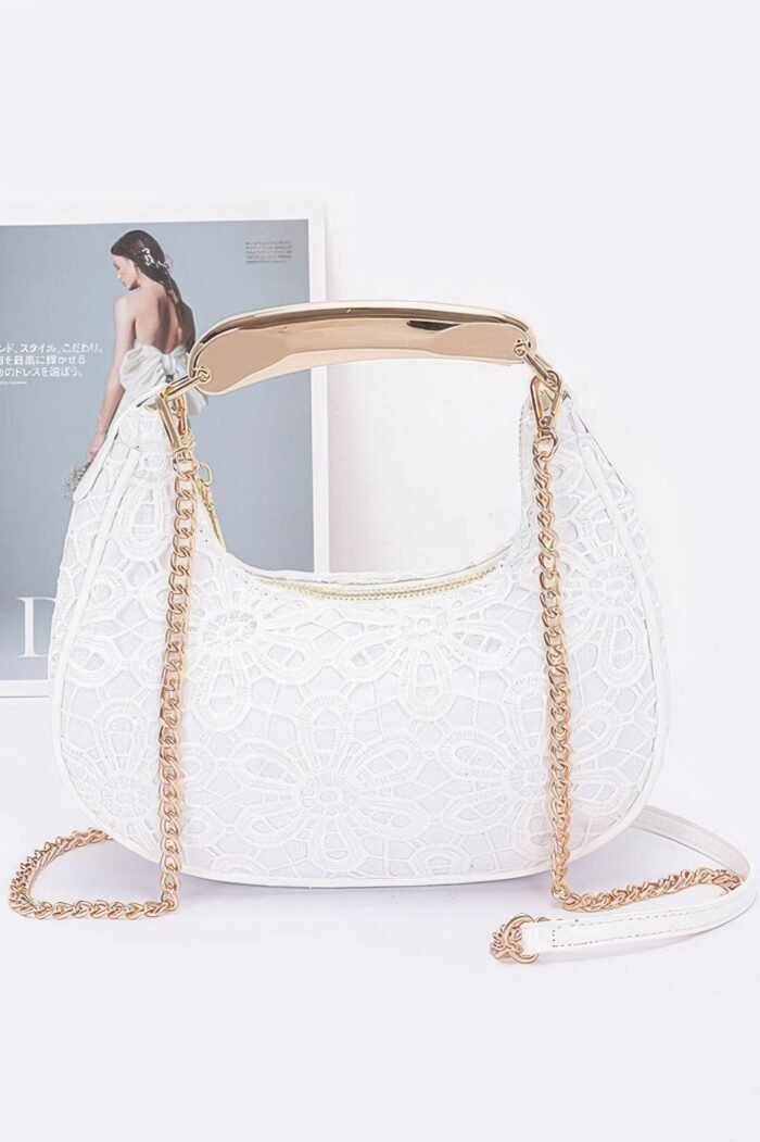 Crochet Crossbody Bag - Image 1