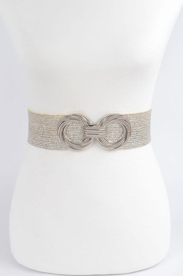 Double Metal Buckle Elastic Belt