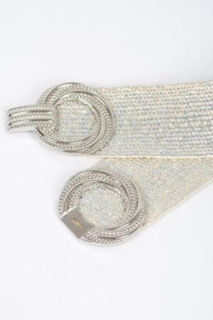 Double Metal Buckle Elastic Belt