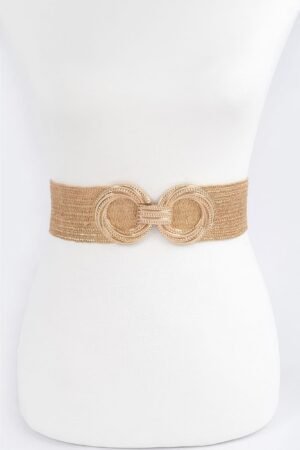 Double Metal Buckle Elastic Belt