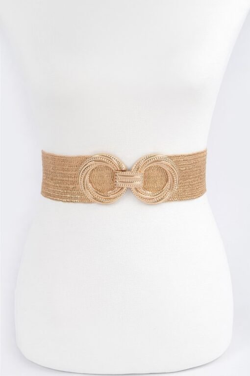 Double Metal Buckle Elastic Belt