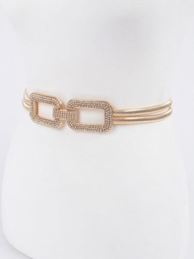 Rhinestone Metal Stretch Belt Rhinestone Metal Stretch Belt