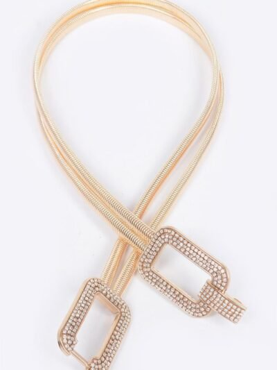 Rhinestone Metal Stretch Belt Rhinestone Metal Stretch Belt