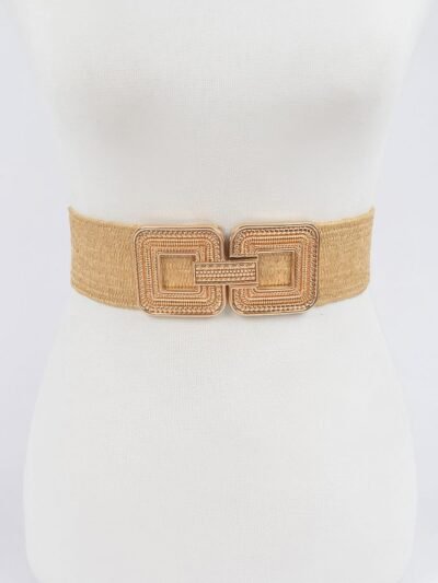 Metal Buckle Stretch Belt