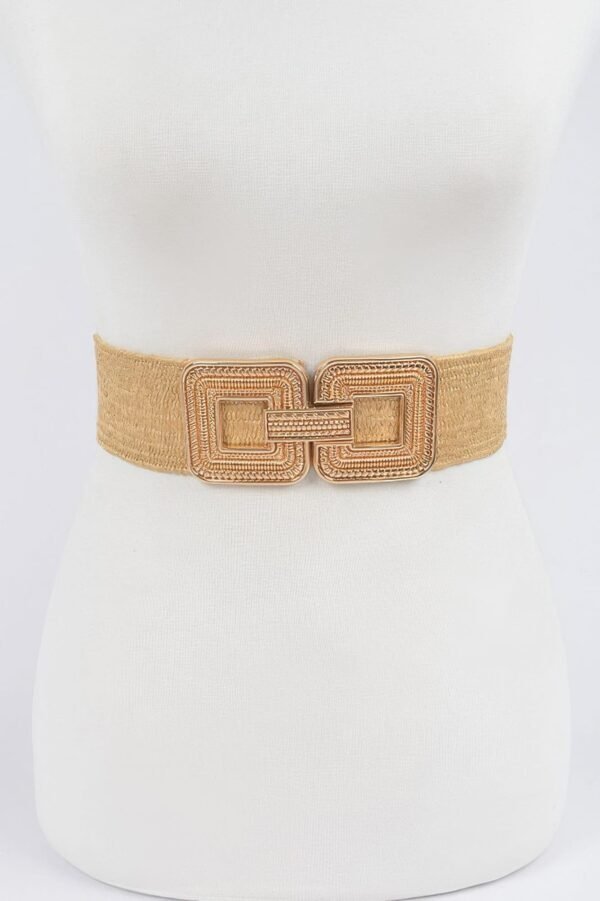 Metal Buckle Stretch Belt