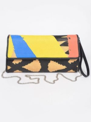 Animal Print Clutch With Color Palette
