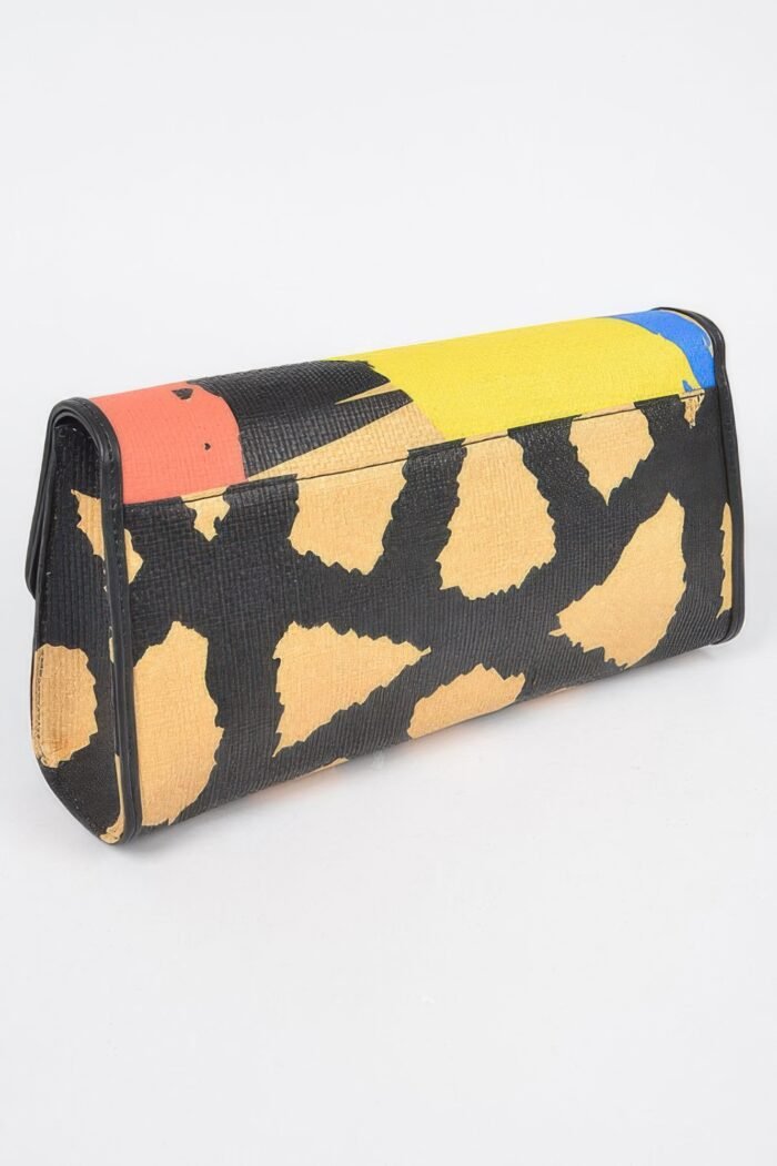 Animal Print Clutch With Color Palette - Image 3