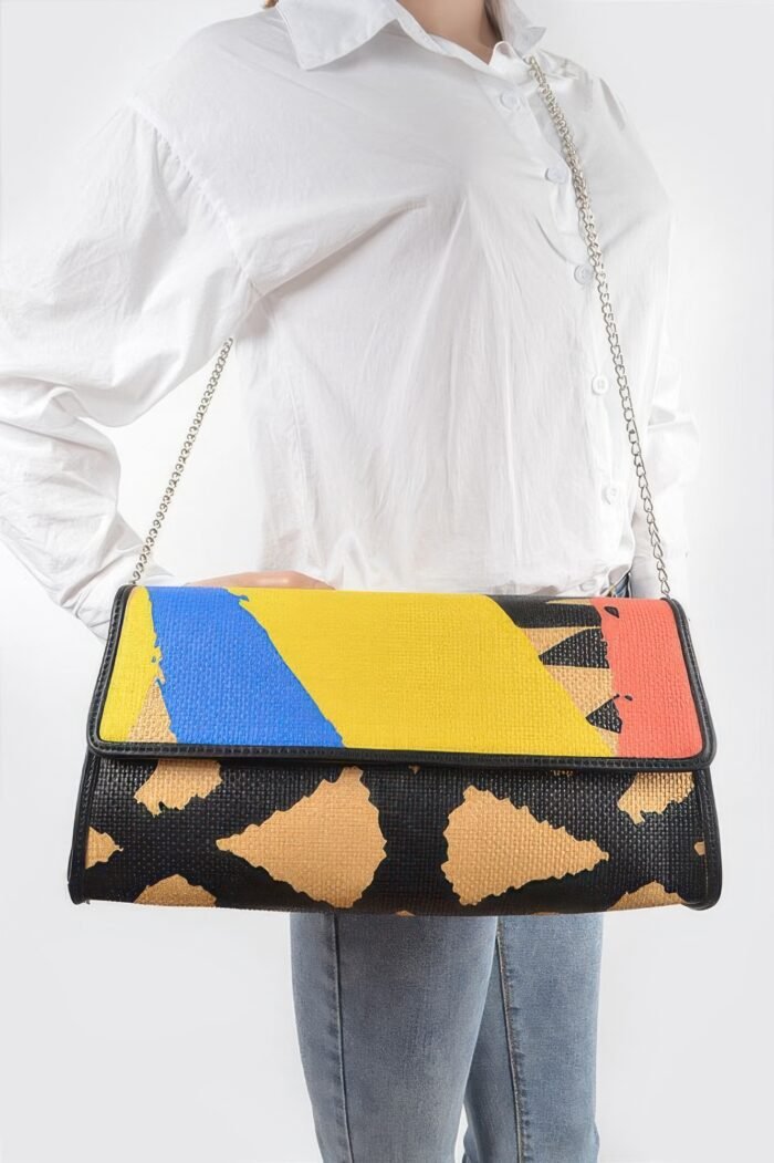 Animal Print Clutch With Color Palette - Image 5