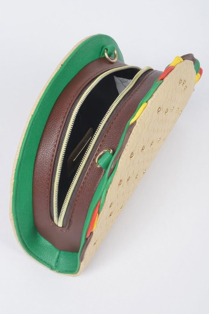 Studded Taco Shape Clutch - Image 5