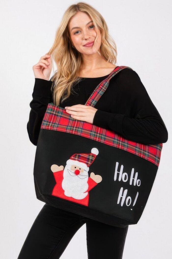 Ho Ho Ho Letter Santa Christmas Tote Bag - Image 1