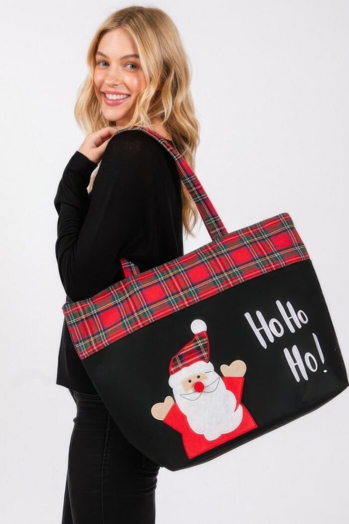 Ho Ho Ho Letter Santa Christmas Tote Bag - Image 2