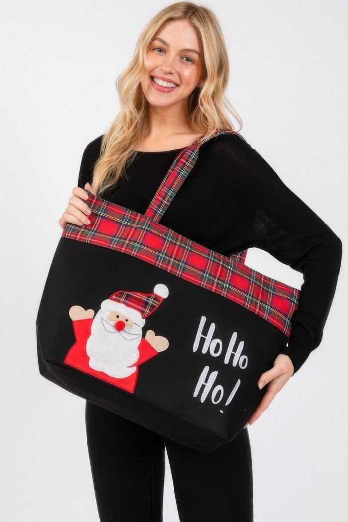 Ho Ho Ho Letter Santa Christmas Tote Bag - Image 3