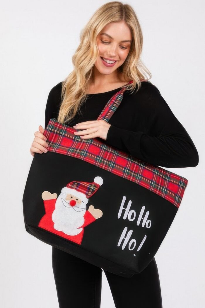 Ho Ho Ho Letter Santa Christmas Tote Bag - Image 5