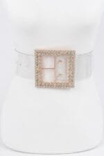 Multi Rhinestone Buckle Clear Plus Size Belt