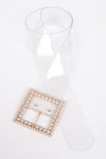 Multi Rhinestone Buckle Clear Plus Size Belt